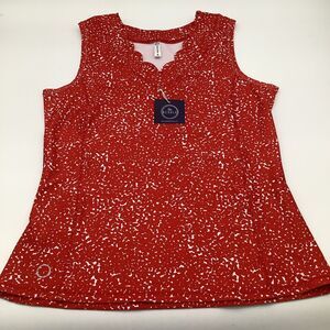 The Bubble Womens Emily Tank Top‎ Red Size Medium NWT